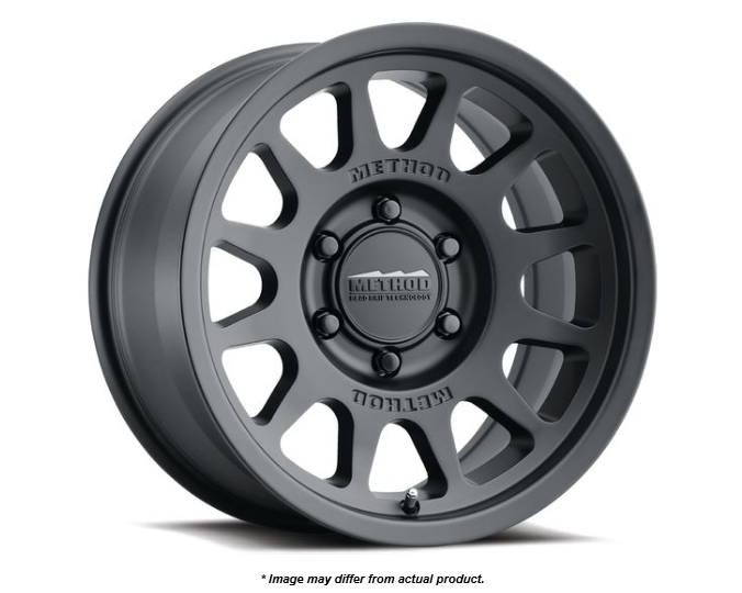 METHOD RACE 703, 17X7.5, +50MM OFFSET, 6X130, 84.1MM CENTERBORE, MATTE BLACK