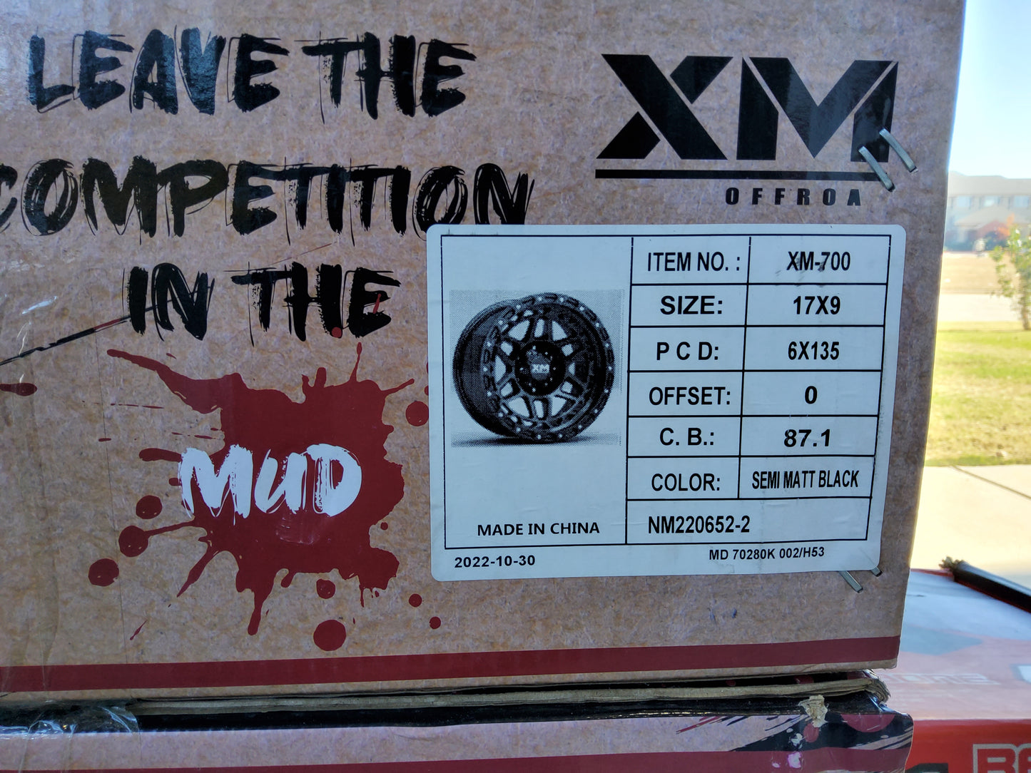XM -700 17x9 6x135