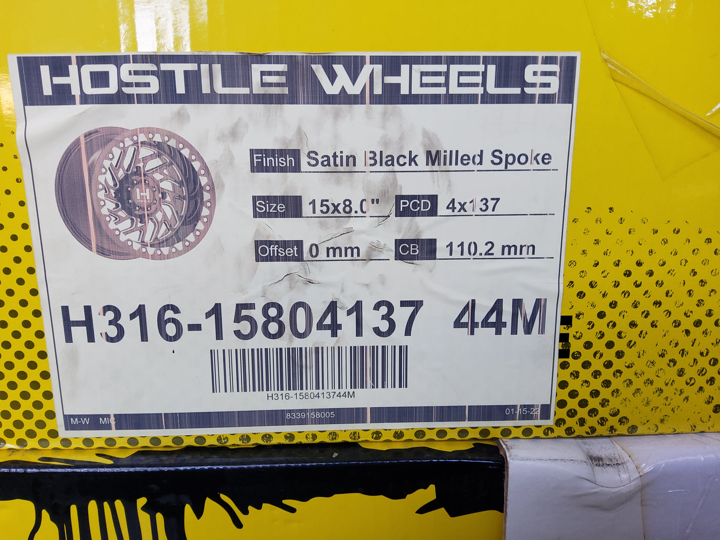 Hostile H316 Jigsaw Milled w/ Milled Beadlock UTV 15X8 4X137