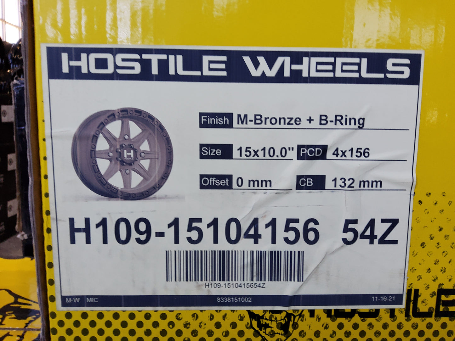 Hostile H109 Alpha Matte Bronze UTV 15x10 4x156