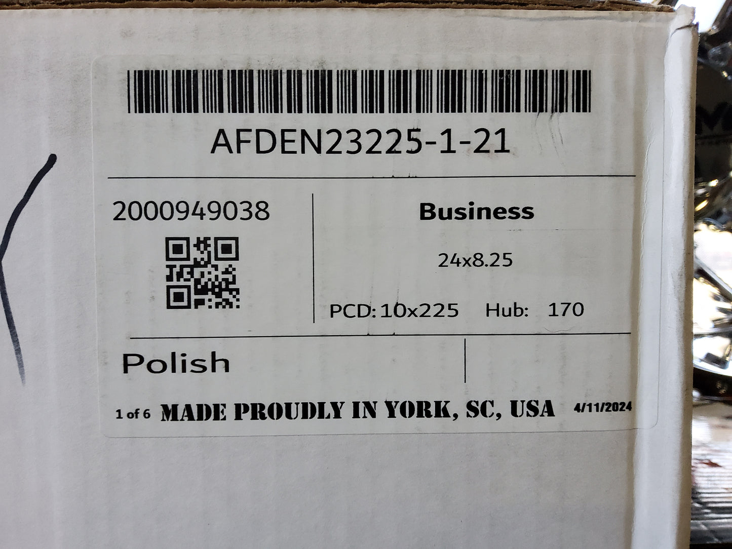 American Force 24x8.25 10x225 Polish DUALLY SET