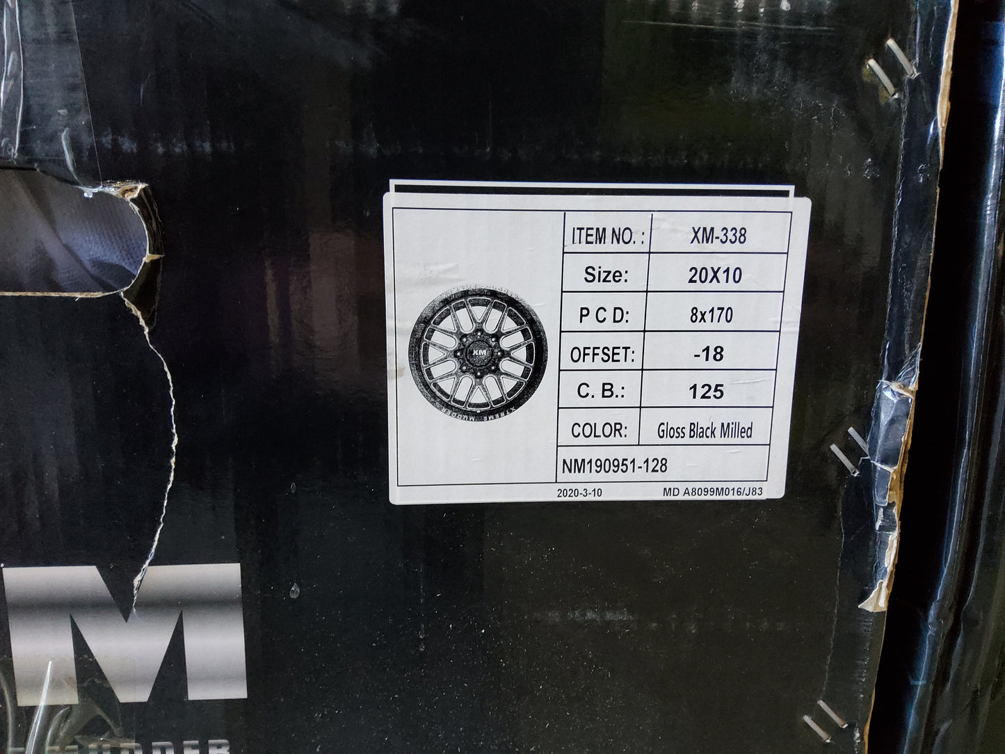 XM -338 20X10 8x170