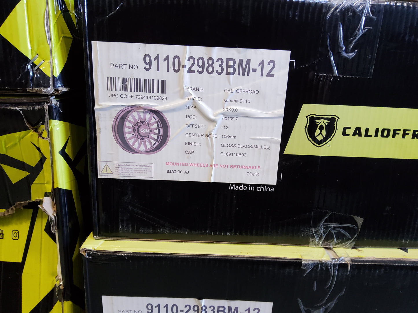 CALI OFF ROAD SUMMIT 9110 20X9 6x139.7 -12mm