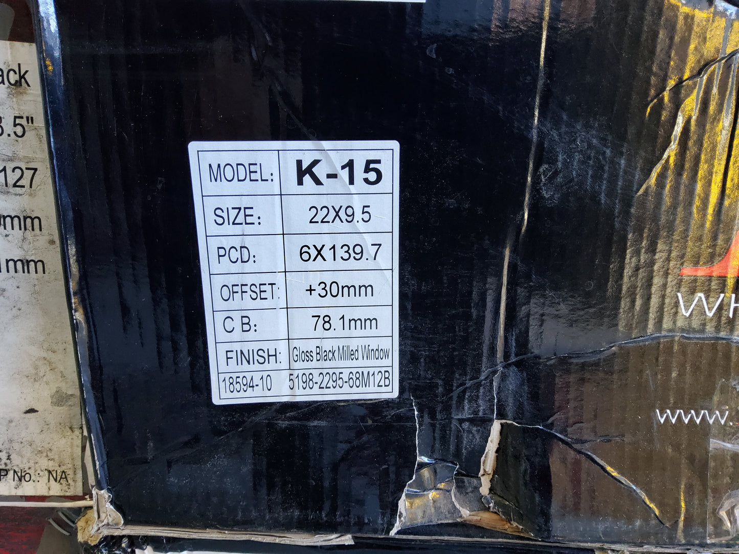 K9 K-15 22X9.5 6x139.7