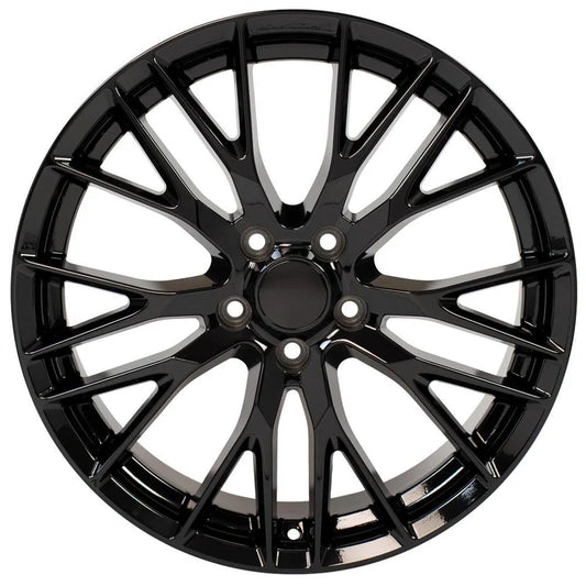 Replica OE Wheels CV22C 20x9/20x10 5x120.65 Gloss Black Wheel Staggered