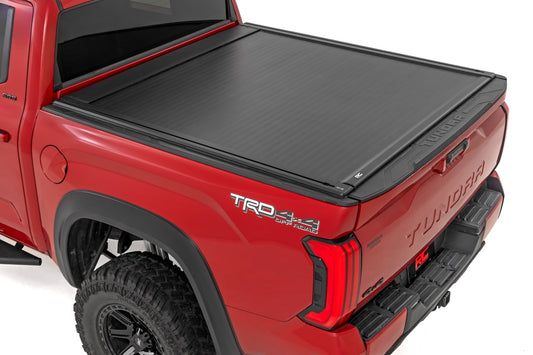 Rough Country Powered Retractable Bed Cover 5'7" Bed | Toyota Tundra 2WD/4WD (2022-2026)