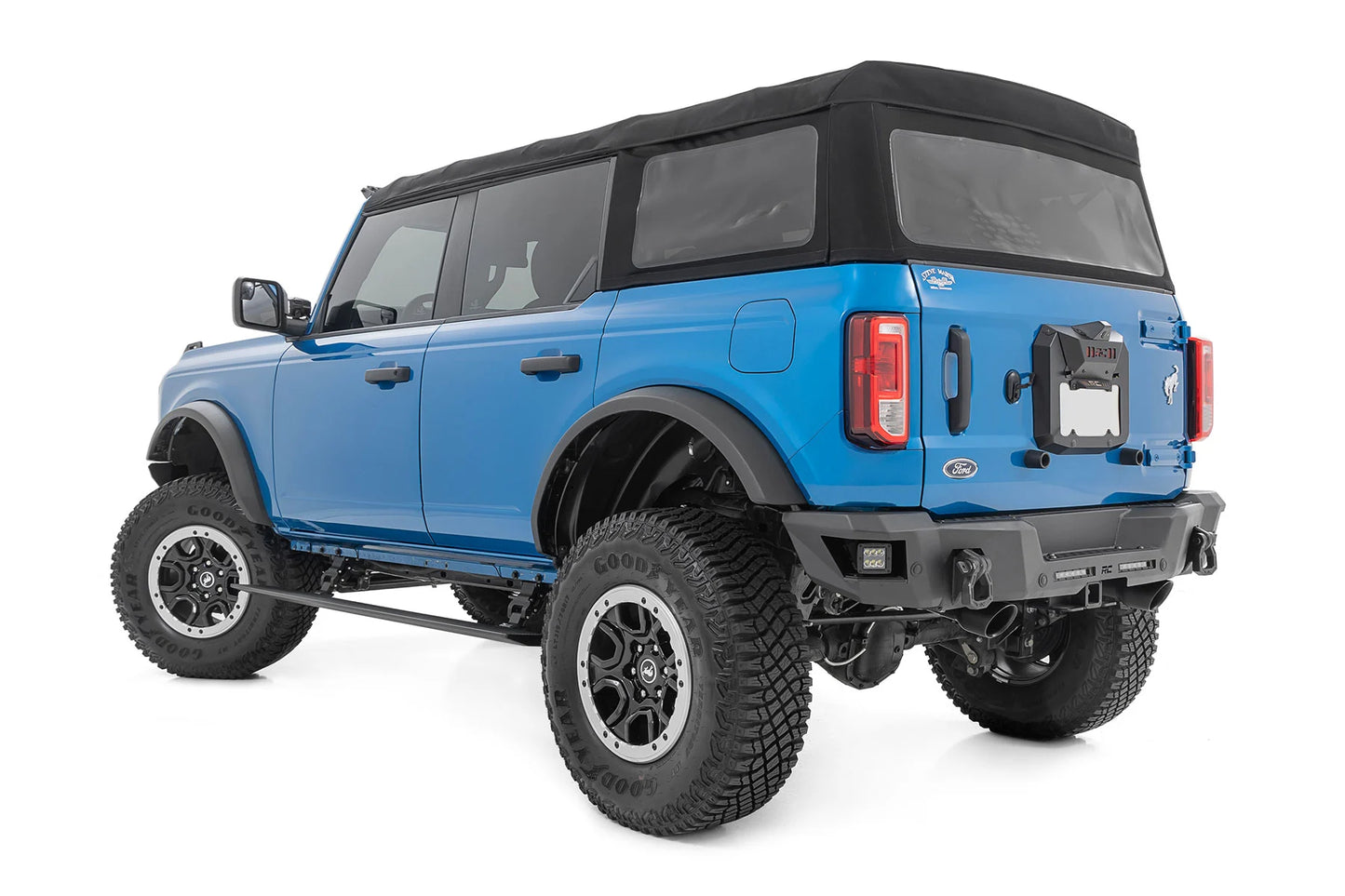 Rough Country Power Running Boards Dual Electric Motor | 4 Door | Ford Bronco 4WD (21-25)