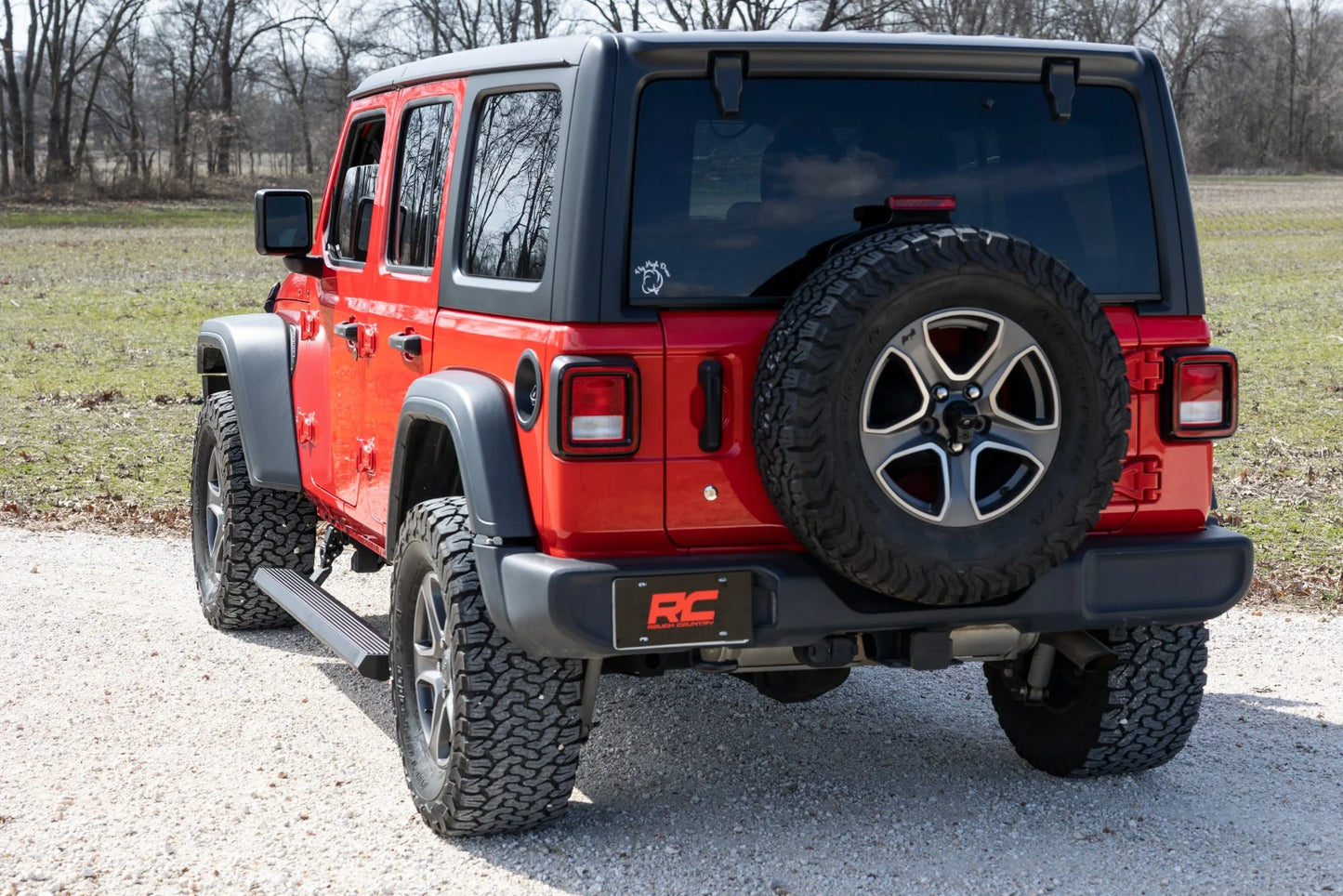 Rough Country Power Running Boards Dual Electric Motor | 4 Door | Jeep Wrangler JL (18-24)