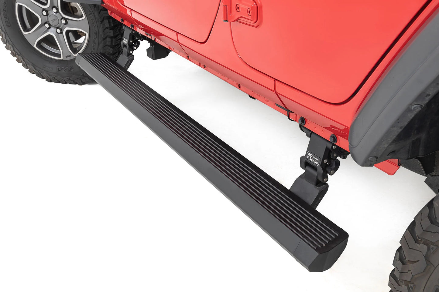 Rough Country Power Running Boards Dual Electric Motor | 4 Door | Jeep Wrangler JL (18-24)