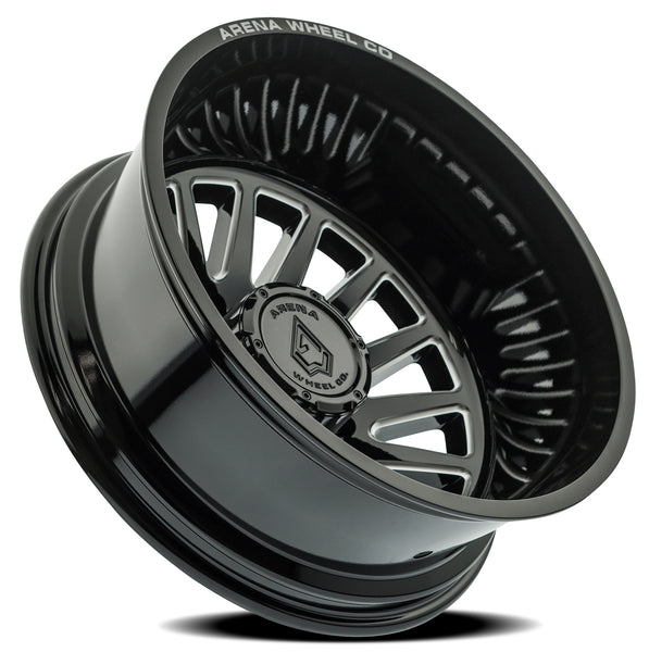 Arena A110 RIVAL DUALLY 22X8.25 10X225 105MM GLOSS BLACK AND MILLED